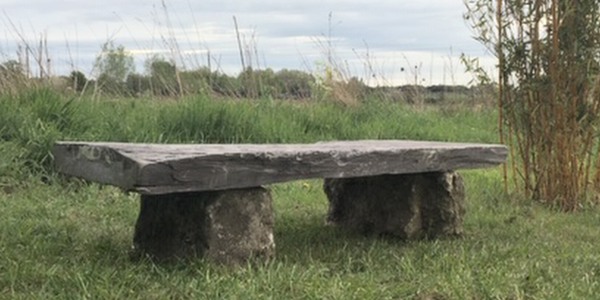 treesave reclamation stone garden bench